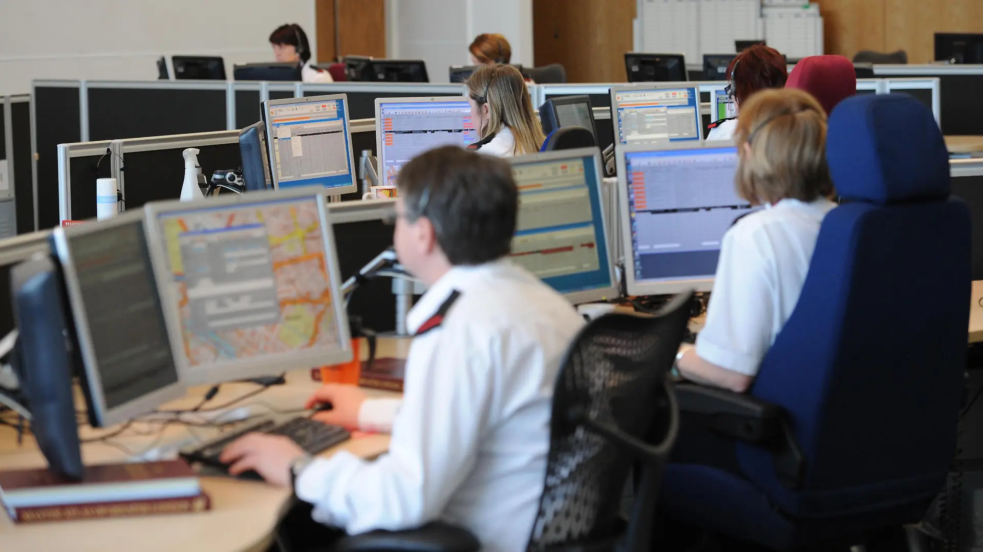London Operations Centre opened. London Fire Brigade's new control centre in Merton, west London that was officially opened by London Mayor Boris Johnson today. Picture date: Wednesday February 1 2012. The London Operations Centre (LOC) brings together in a secure, bomb proof building London Fire Brigade's control centre, London's emergency planning teams and by April the National Co-ordination Centre. See PA story INDUSTRY Fire. Photo credit should read: Stefan Rousseau/PA Wire URN:12650099