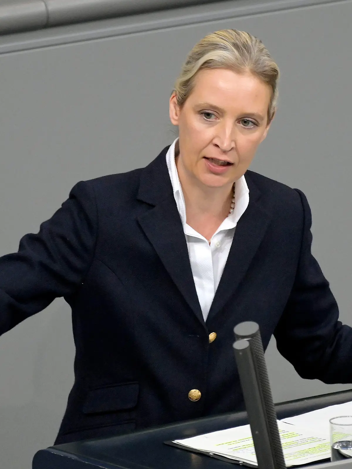 Alice Weidel in der 150. Sitzung des Deutschen Bundestages im Reichstagsgebäude. Berlin, 31.01.2024