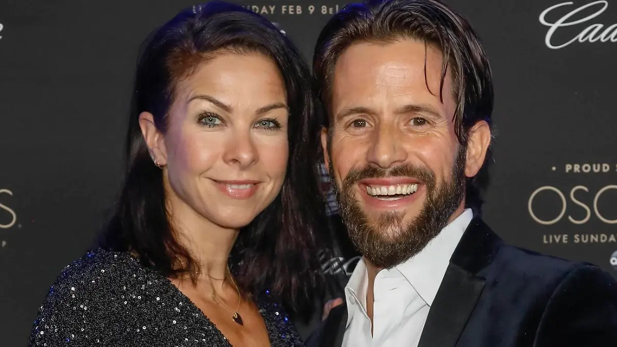 Jessica Mazur and Christian Oliver attend Cadillac's Annual Oscar Week Party at Chateau Marmont in Los Angeles, California, USA, on 07 February 2020.