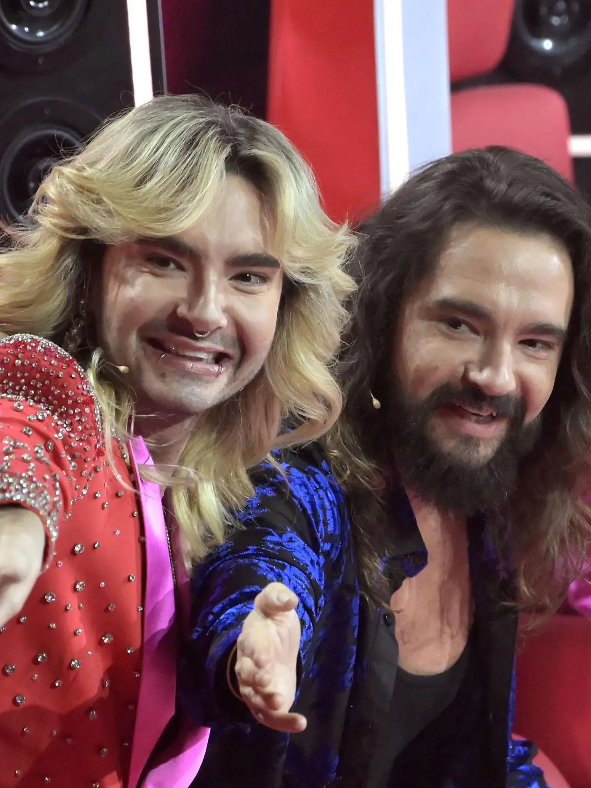 Bill und Tom Kaulitz beim Finale der 13. Staffel von 'The Voice of Germany' 2023 in Berlin.