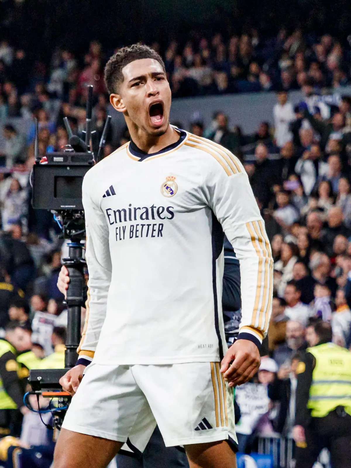 January 21, 2024: Jude Bellingham of Real Madrid CF celebrates a goal during the La Liga match between Real Madrid and Almeria at Estadio Santiago Bernabeu on January 21, 2024 in Madrid, Spain. - ZUMAd159 20240121_zia_d159_016 Copyright: xMaxGraciaxJimenezx