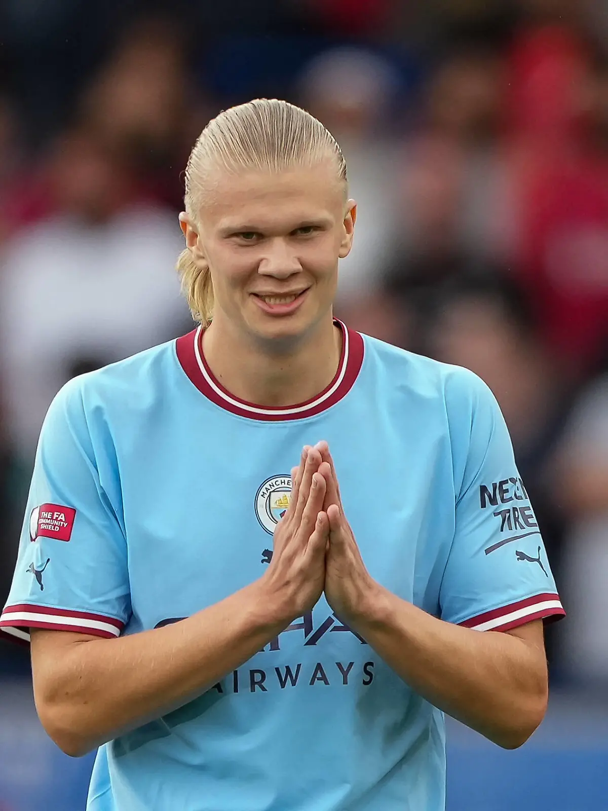 Erling Braut Haaland of Man City during the The FA Community Shield Final match between Liverpool and Manchester City at the King Power Stadium, Leicester, England on 30 July 2022. PUBLICATIONxNOTxINxUK Copyright: xAndyxRowlandx PMI-5064-0003 