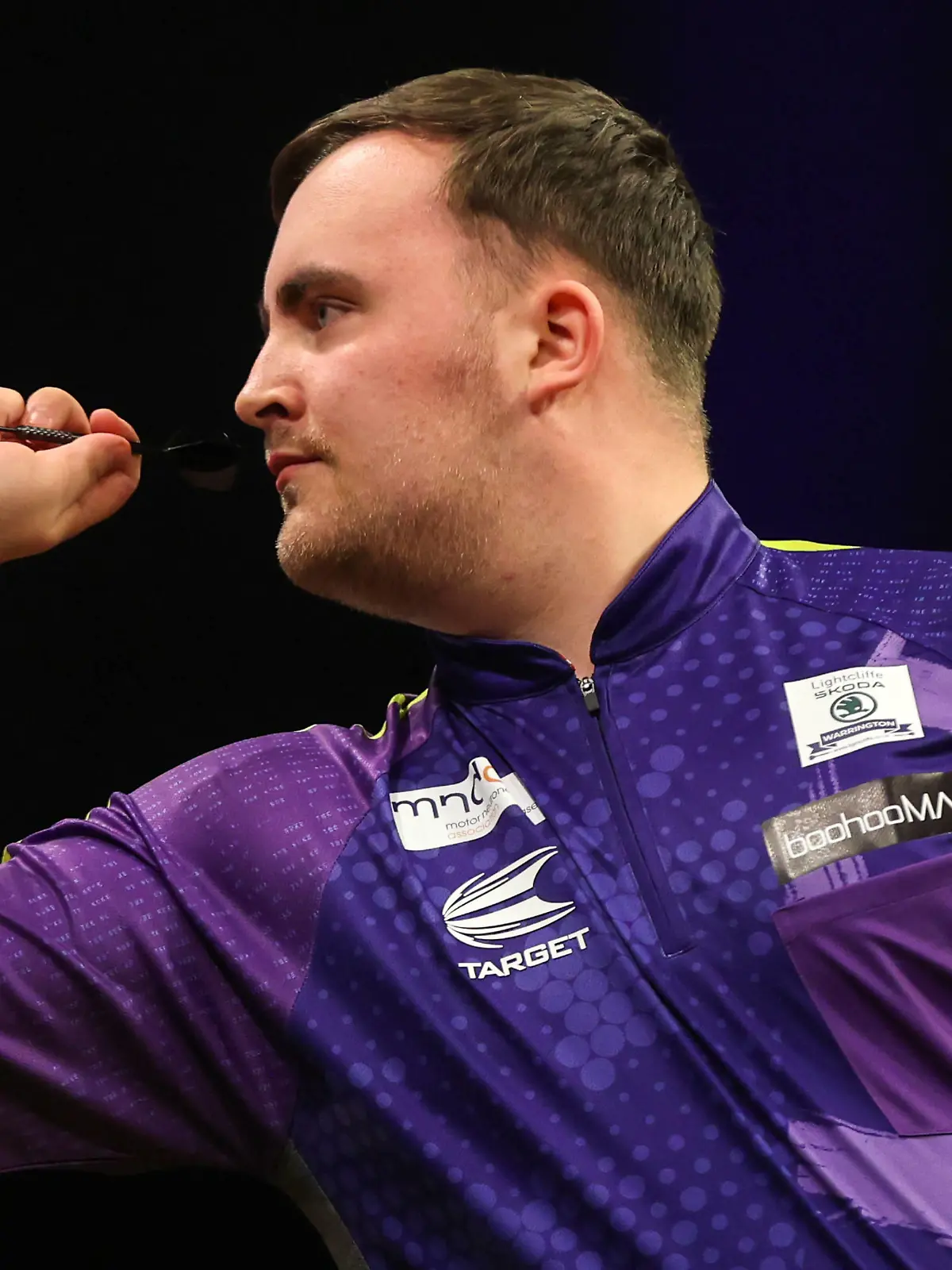 Darts BETMGM Premier League Luke Littler during the 2024 BETMGM Premier League darts at Utilita Arena, Cardifff, Wales on 1 February 2024. Editorial use only , Copyright: xShanexHealeyx PSI-18951-0028