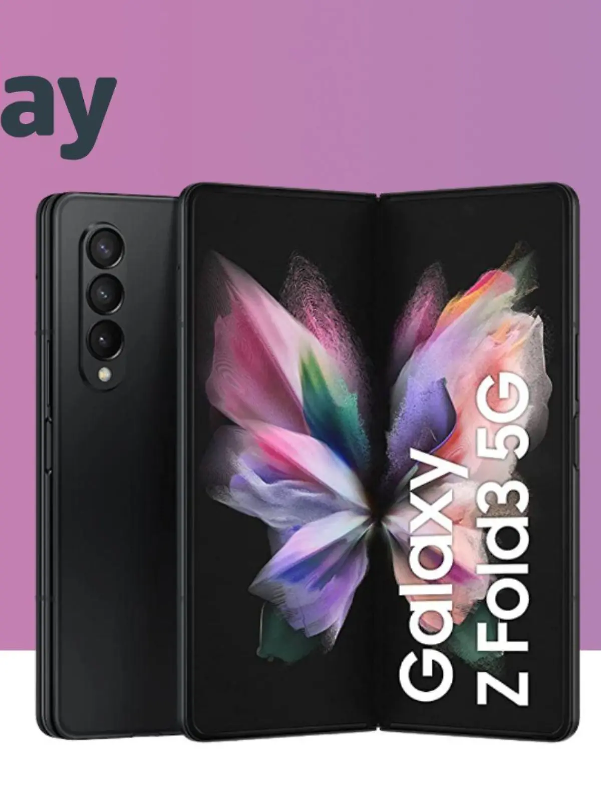 Samsung Galaxy Z Fold3 in einer Collage.