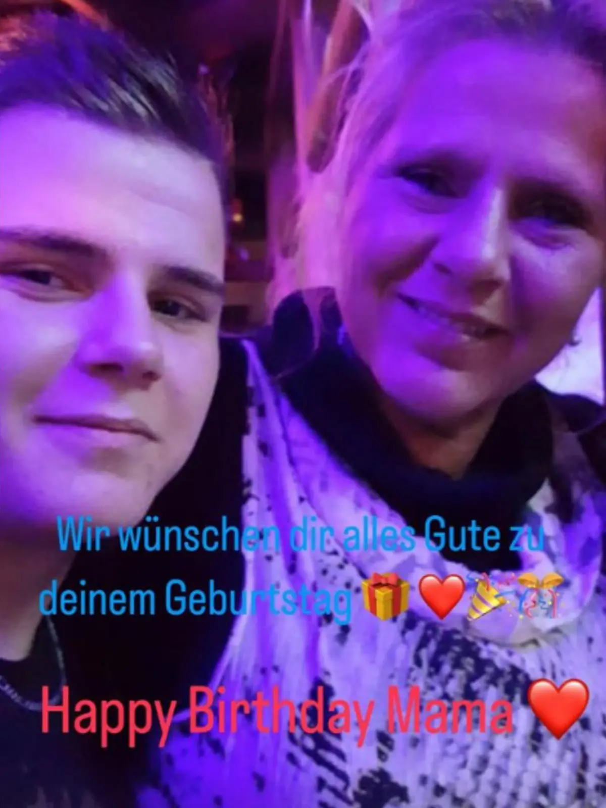 Jeremy Pascal Wollny mit Mama Silvia.