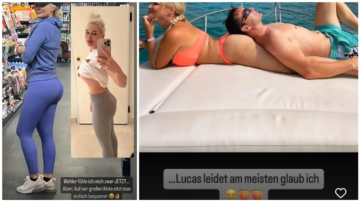 Daniela Katzenberger vermisst ihren Po und Ehemann Lucas Cordalis leidet mit.