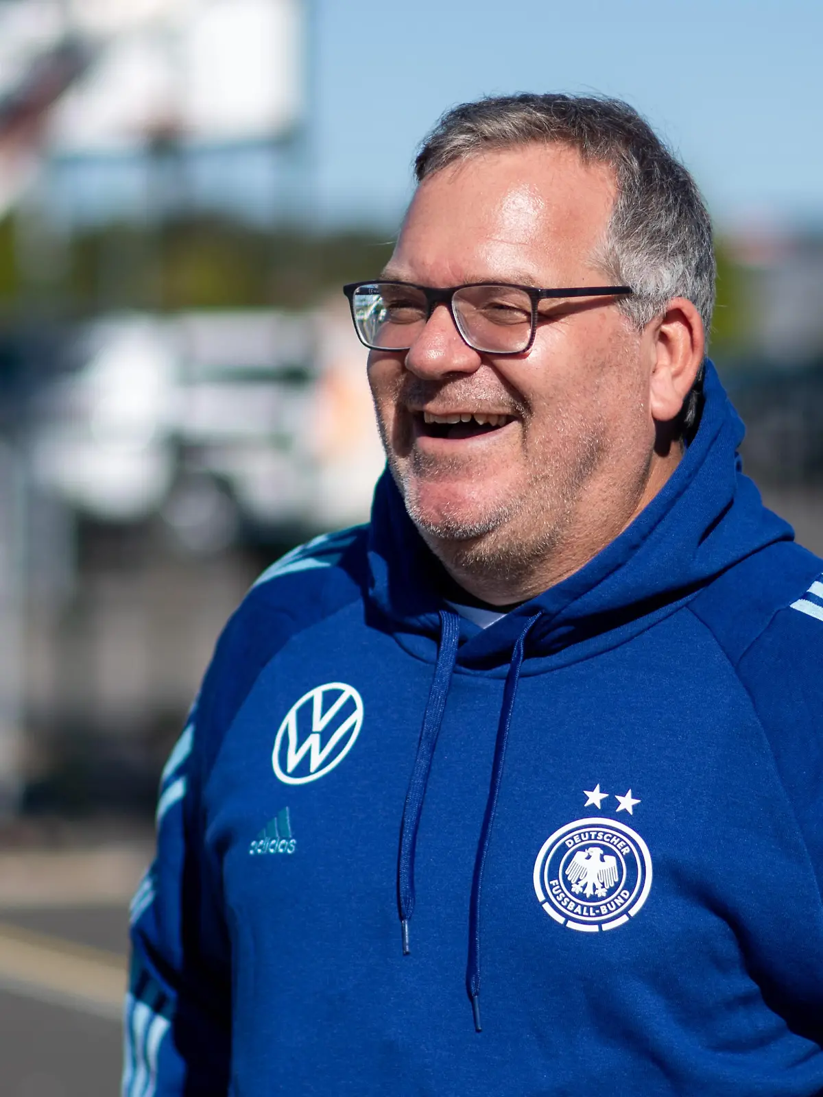 Elton (Alexander Duscht, TV Moderator, Entertainer) zu Gast beim DFB Training, AUS, Training DFB Frauen Nationalmannschaft Deutschland, FIFA Frauen Fussball Weltmeisterschaft Australien 2023, 01.08.2023 Foto: Eibner-Pressefoto/Michael Memmler