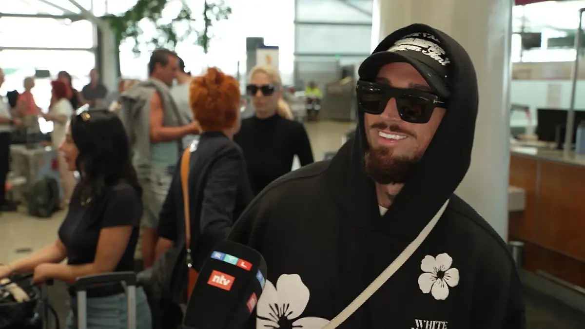 Mike Heiter kurz vor dem Abflug zurück nach Deutschland.