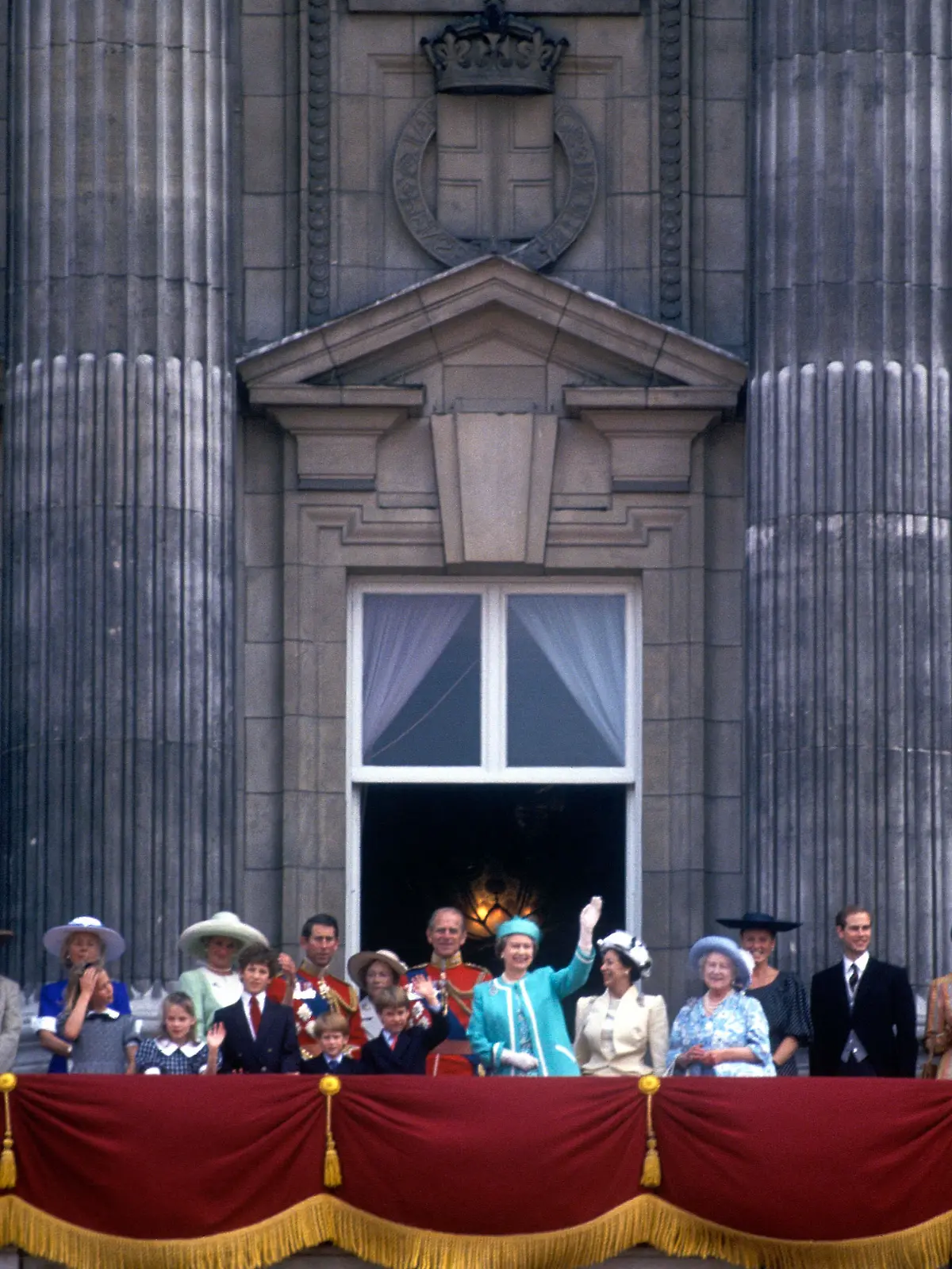 The Royal Family Trooping the Colour
