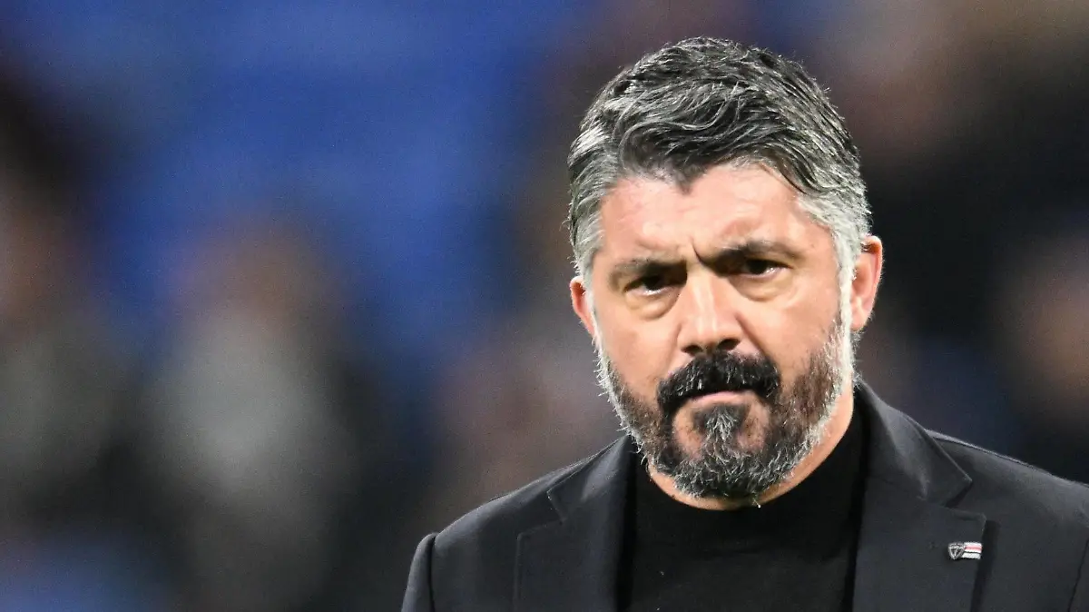 Gennaro Gattuso marseille FOOTBALL: Olympique Lyonnais vs Olympique de Marseille - Ligue 1 - 04/02/2024 FredericChambert/Panoramic PUBLICATIONxNOTxINxFRAxBEL