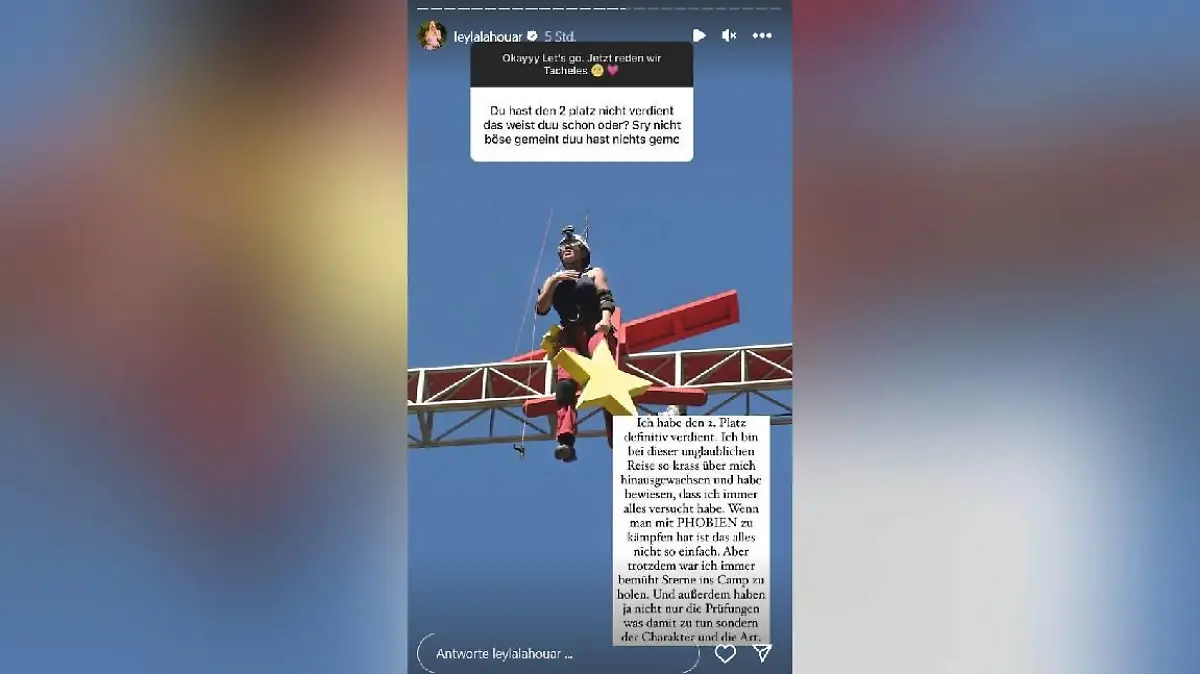 Auch unbequemen Fragen stellt sich Dschungelprinzessin Leyla Lahouar in ihrer Fragerunde mutig auf Instagram.