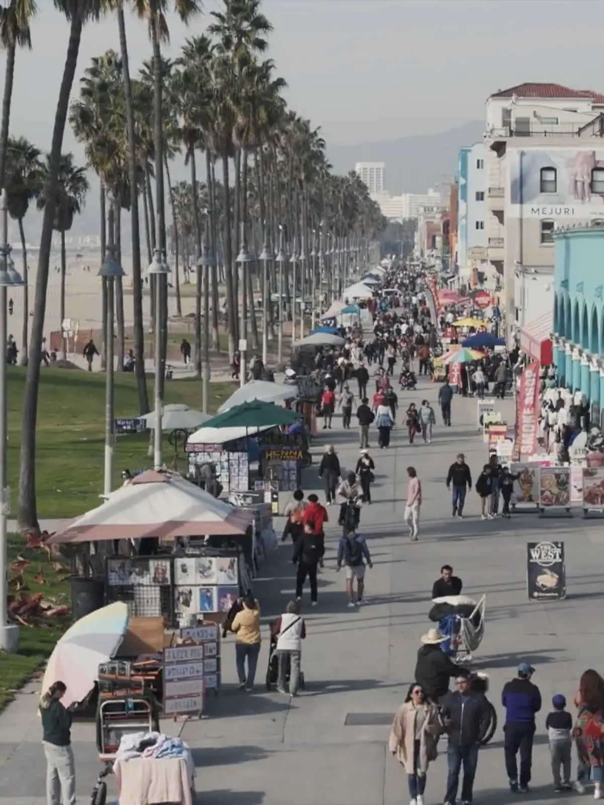 Was haben ein Bodybuilder, eine Heilerin und ein Mann, der sich als Baum verkleidet, gemeinsam? Sie alle schlagen sich am berühmten Venice Beach in Kalifornien durch. Bis zu 30.000 Touristen besuchen den Hippie-Ort an nur einem Tag. Die Kulisse – absoluter Kultstatus.