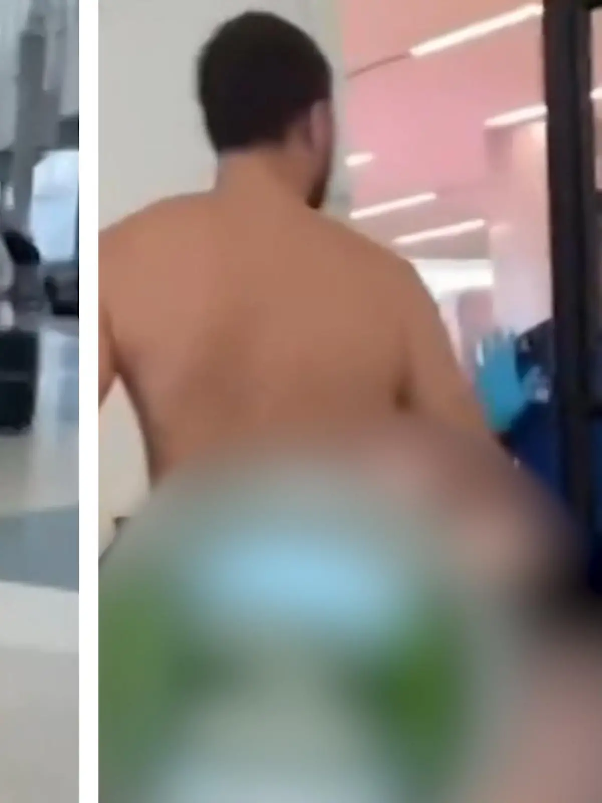 Martin E. läuft komplett nackt durch den Fort Lauderdale-Hollywood International Airport in Florida. Da sind nicht nur die Passagiere geschockt! Was es mit der Nackedei-Show auf sich hat, erfahrt ihr im Video.
