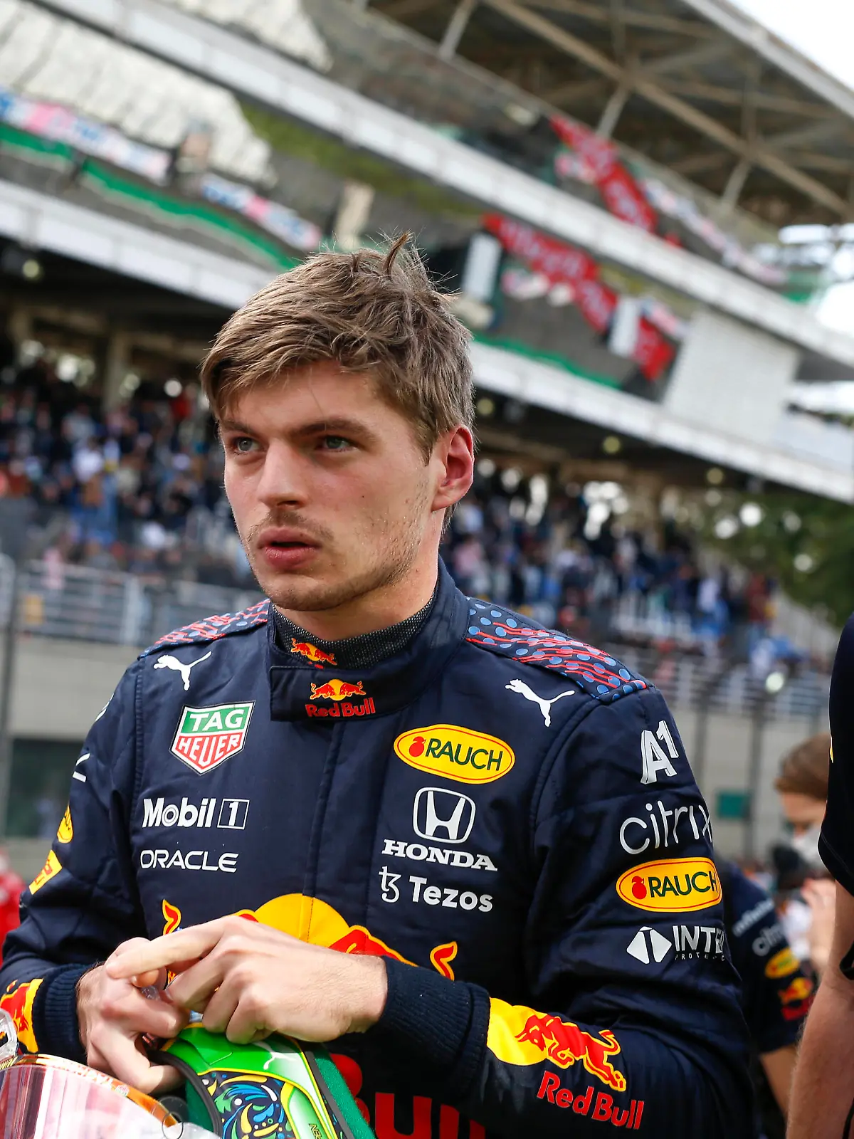  VERSTAPPEN Max ned, Red Bull Racing Honda RB16B, portrait during the Formula 1 Heineken Grande Premio De Sao Paulo 2021, Sao Paulo Grand Prix, 19th round of the 2021 FIA Formula One World Championship, WM, Weltmeisterschaft from November 12 to 14, 2021 on the Interlagos Circuit, in Sao Paulo, Brazil - F1 - SAO PAULO GRAND PRIX 2021 DPPI/Panoramic PUBLICATIONxNOTxINxFRAxITAxBEL 00121039_F12021GP19BRA_JK221479