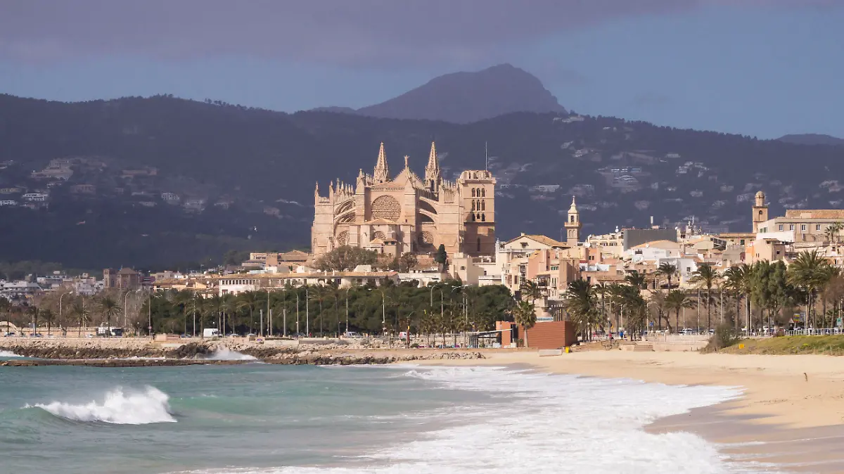 playa Can Pere antoni, bahia de Palma, Mallorca, balearic islands, spain, europe