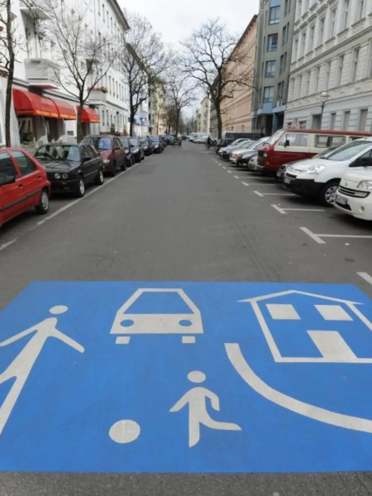 Spielstraße in Berlin.