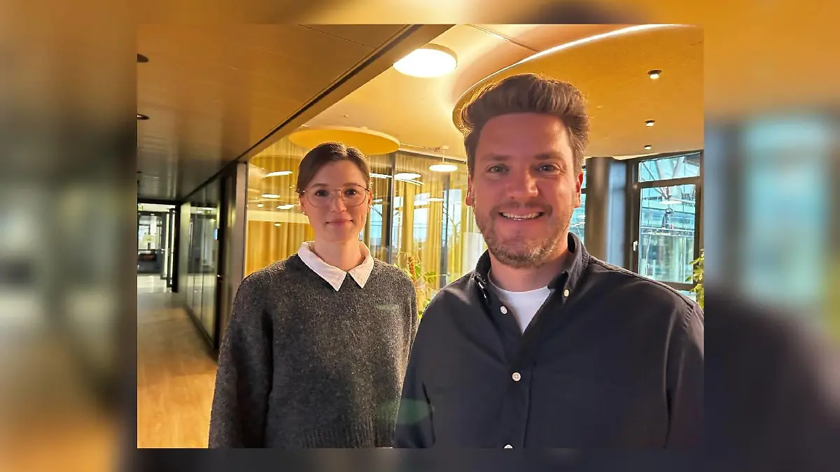 Redakteurin Svenja Hoffman und Reporter Ralf Herrmann