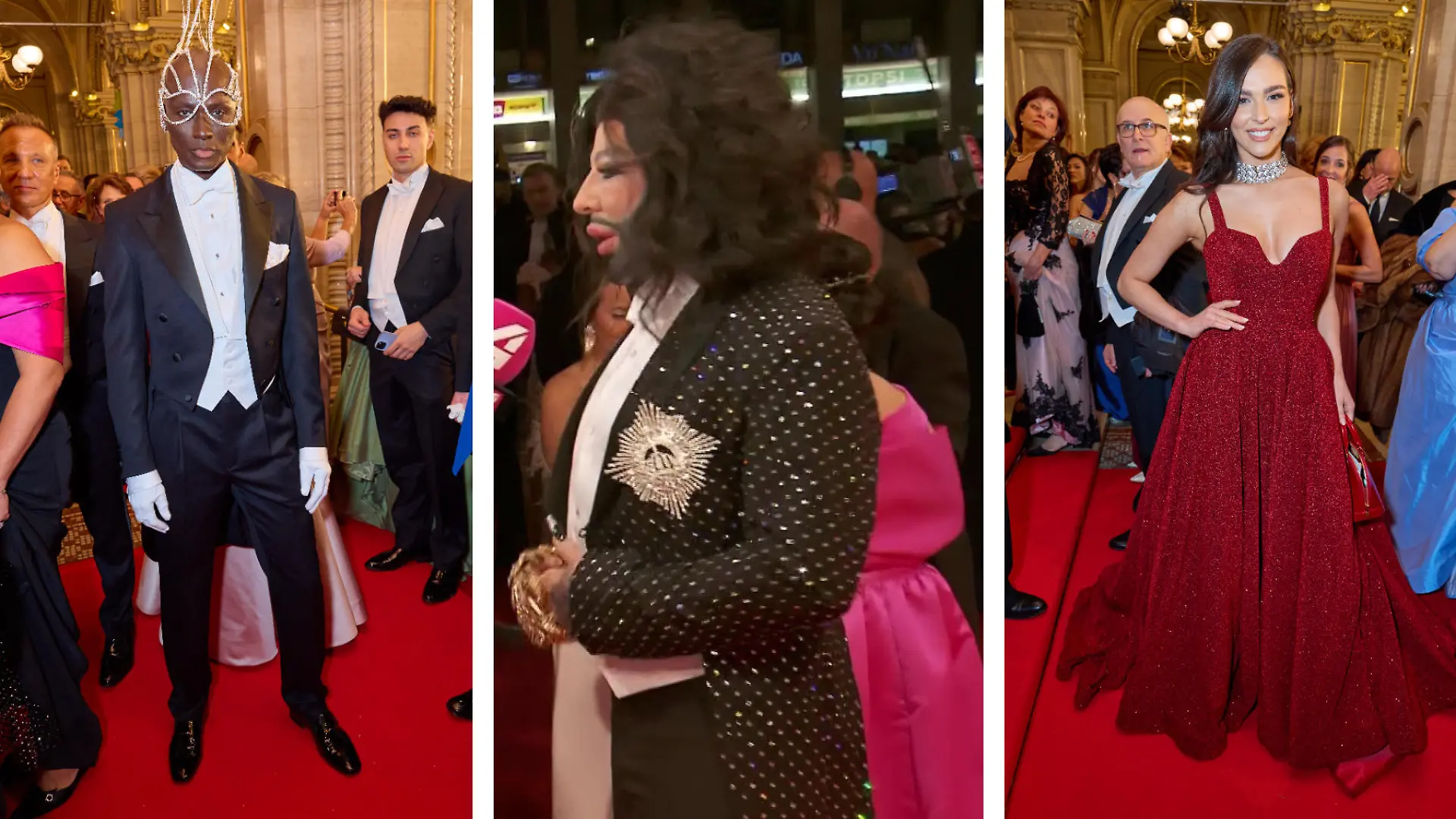 Papis Loveday, Harald Glööckler und Lili Paul-Roncalli machen den Wiener Opernball unsicher.