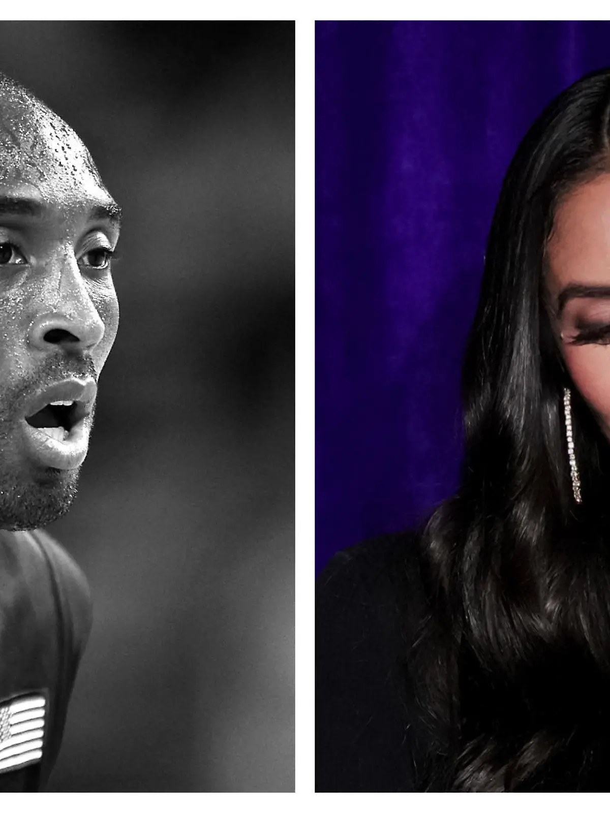 Die Witwe hielt eine emotionale Rede auf ihren toten Mann Kobe Bryant.