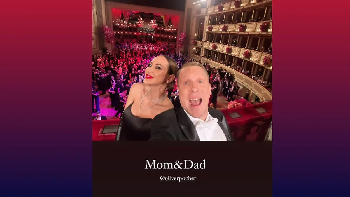 Sandy Meyer-Wölden postet dieses Foto von sich und Oliver Pocher als „Mom & Dad“ bei Instagram.