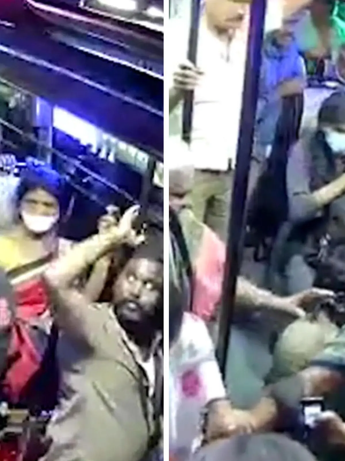 Eine Frau nimmt in Indien den Bus. Beim Aussteigen rollt der Bus noch, sie gerät ins Schwanken und stolpert. Dabei fällt sie in Richtung Ausgang. Zum Glück steht ein Schaffner in dem halboffenen Bus bereit. Er packt die Frau an den Haaren und rettet ihr so das Leben.