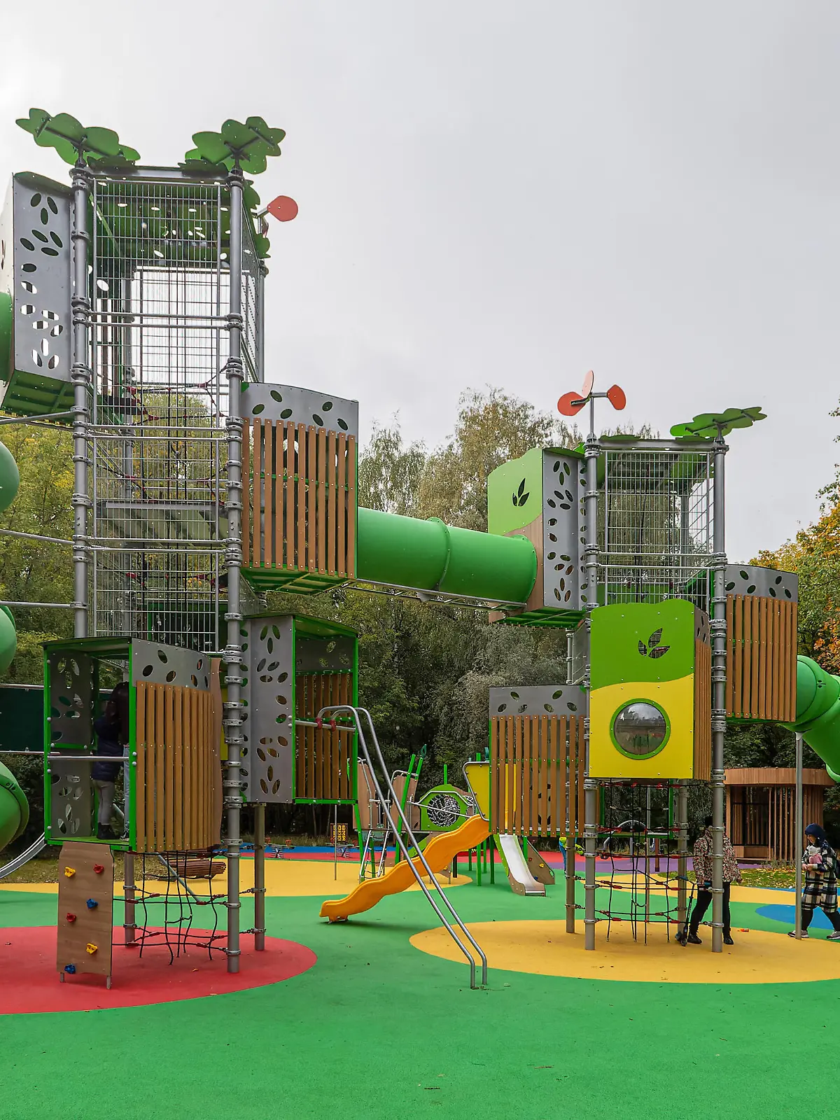 Moscow. The playground in the Pokrovskoye-Streshnevo park.
