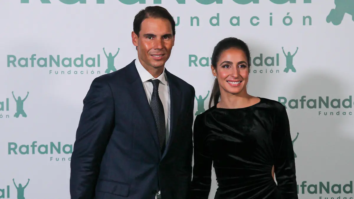  November 18, 2021, MADRID, MADRID, SPAIN: Rafael Nadal, founder of Rafa Nadal Foundation and Xisca Perello, General Director of Rafa Nadal Foundation pose for photo during the X Anniversary of Rafa Nadal Foundation dinner at Italian Consulate on November 18, in Madrid, Spain. MADRID SPAIN - ZUMAa181 20211118_zaa_a181_069 Copyright: xIrinaxR.xHipolitox