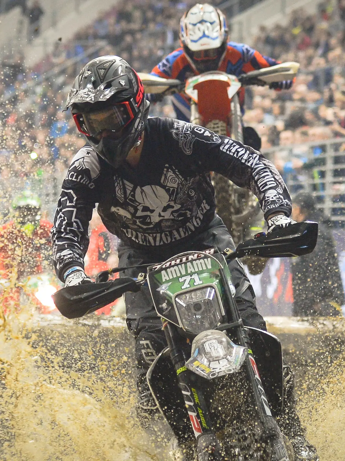 December 9, 2017 - Krakow, Poland - Kevin Gallas from Germany during the final in Junior category of the FIM Super Enduro World Championship 2017/2018 in Krakow's Tauron Arena...On Saturday, December 9, 2017, in Krakow, Poland