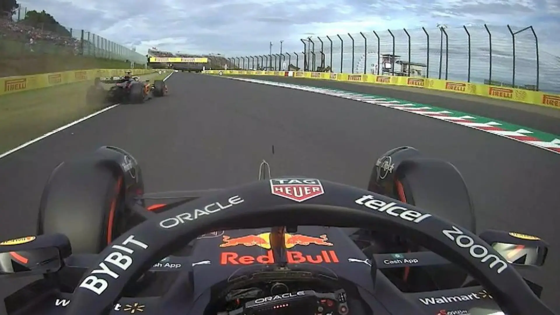 Die Szene zwischen Max Verstappen und Lando Norris.