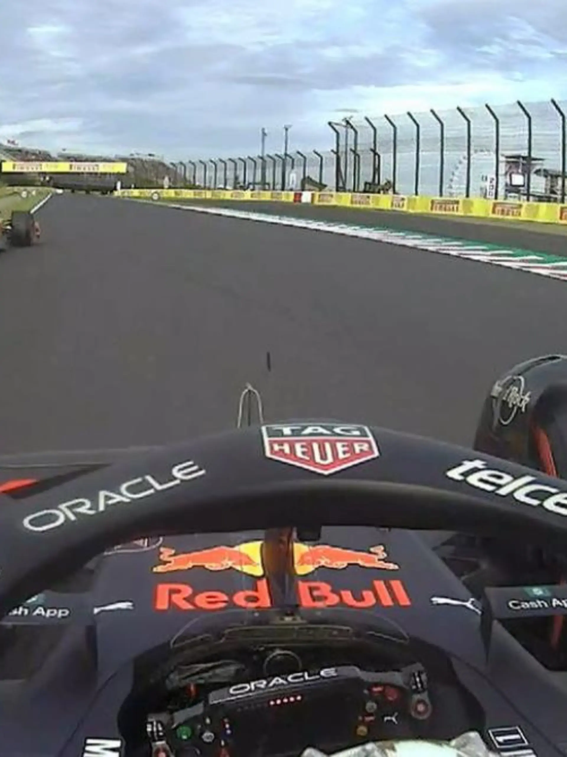 Die Szene zwischen Max Verstappen und Lando Norris.