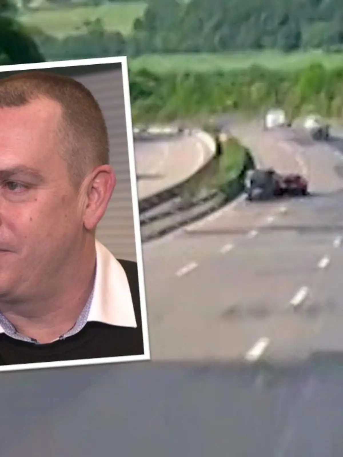 Jens Beck hat einen Transporter auf der Autobahn abgedrängelt