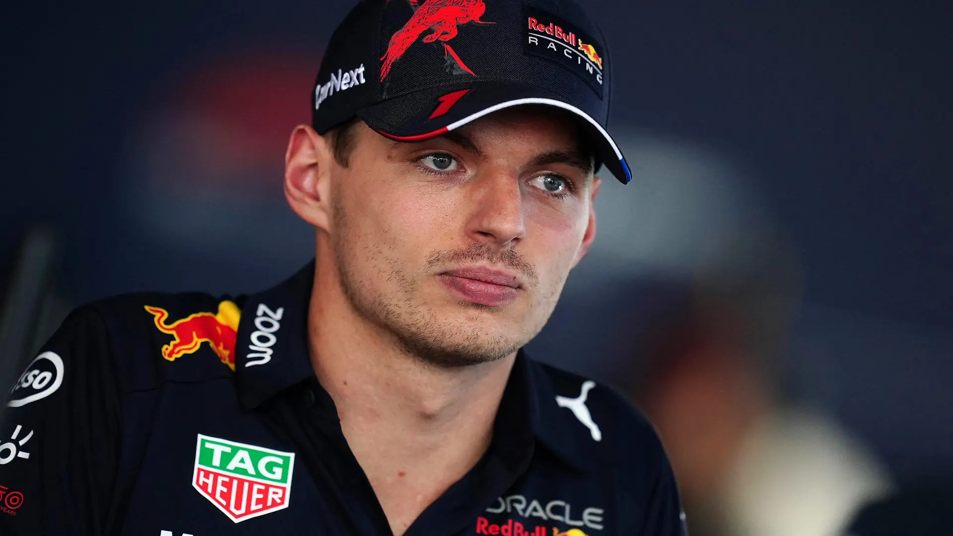 08.09.2022, Italien, Monza: Formel 1: Pk des Weltverbands vor dem Großen Preis von Italien: Max Verstappen aus den Niederlanden vom Team Red Bull spricht mit den Medien. (zu dpa: «Verstappen: Keine große Party zum 25. Geburtstag») Foto: David Davies/PA Wire/dpa +++ dpa-Bildfunk +++
