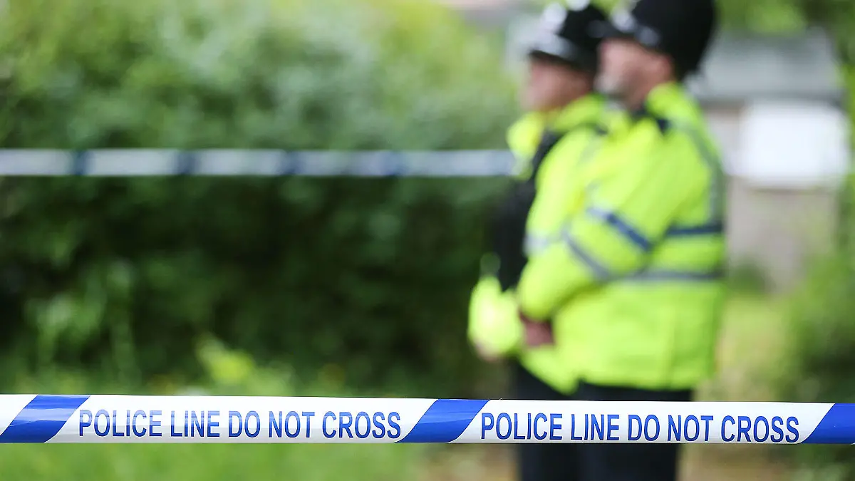 Manchester Arena incident. Police activity at a cordon in Montcliffe Crescent in Whalley Range, Manchester, exactly a week since the Manchester Arena terror attack took place. Picture date: Monday May 29, 2017. See PA story POLICE Explosion. Photo credit should read: Jonathan Brady/PA Wire URN:31498192