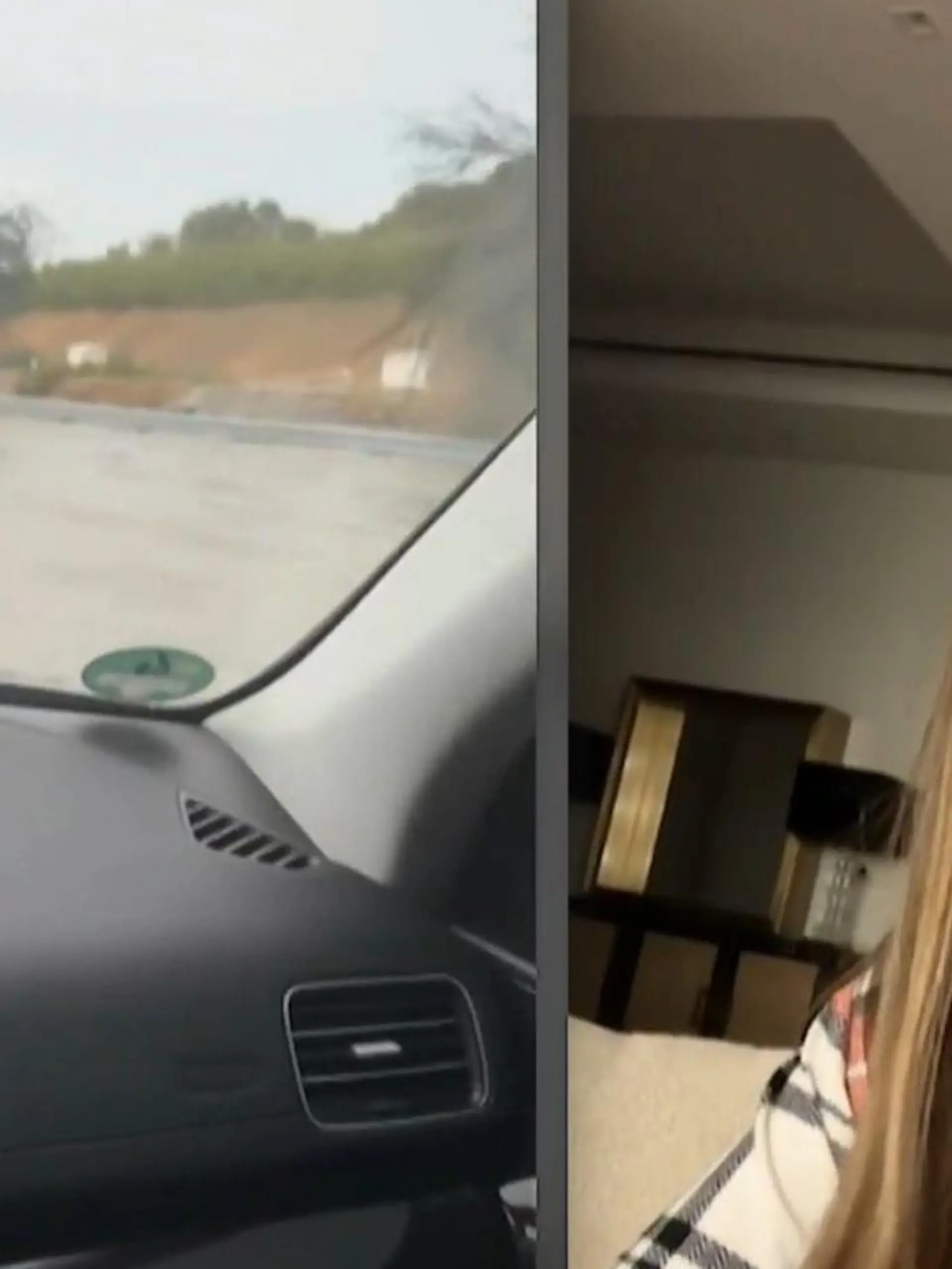 Anna-Maria Ferchichi zeigt in ihrer Instagram-Story das Ausmaß des Starkregens in Dubai.