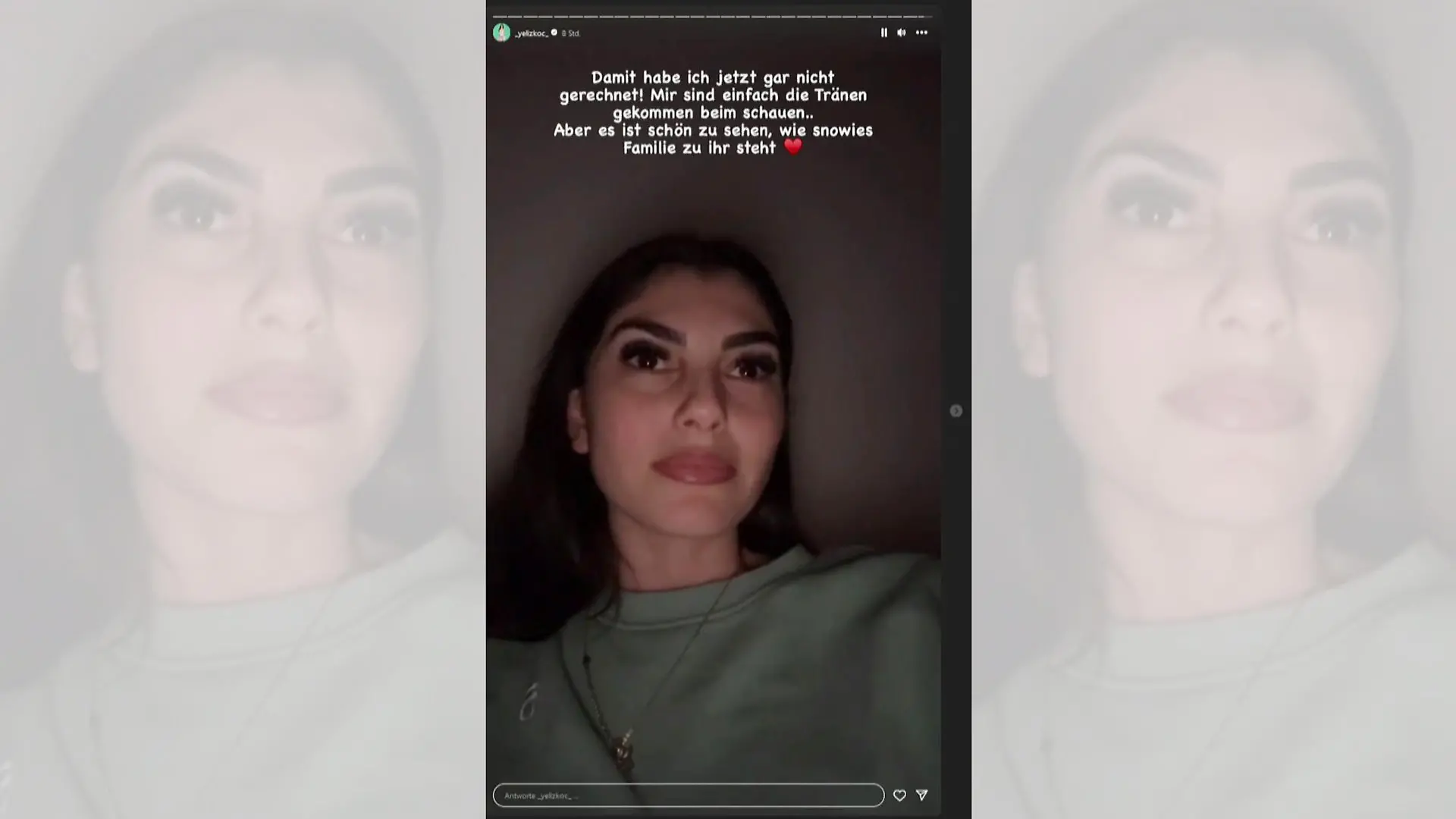 Yeliz Koc ist von der ersten Folge der neuen Staffel von "Diese Ochsenknechts" tief bewegt.