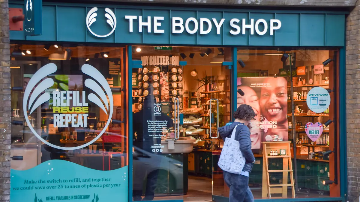February 12, 2024, London, England, UK: Exterior view of a Body Shop store in Central London as the company is set to appoint administrators in the UK. (Credit Image: © Vuk Valcic/ZUMA Press Wire) / action press