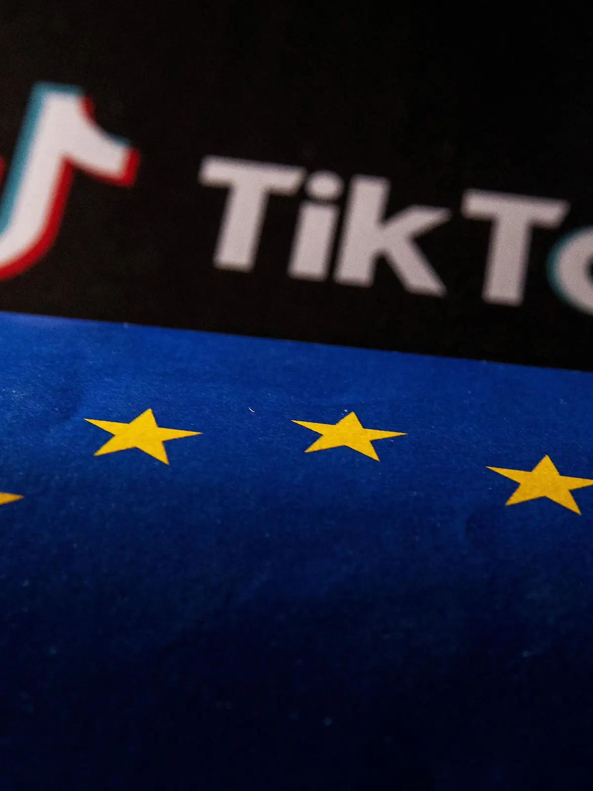 FILE PHOTO: EU flag and TikTok logo are seen in this illustration taken, June 2, 2023. REUTERS/Dado Ruvic/Illustration/File Photo