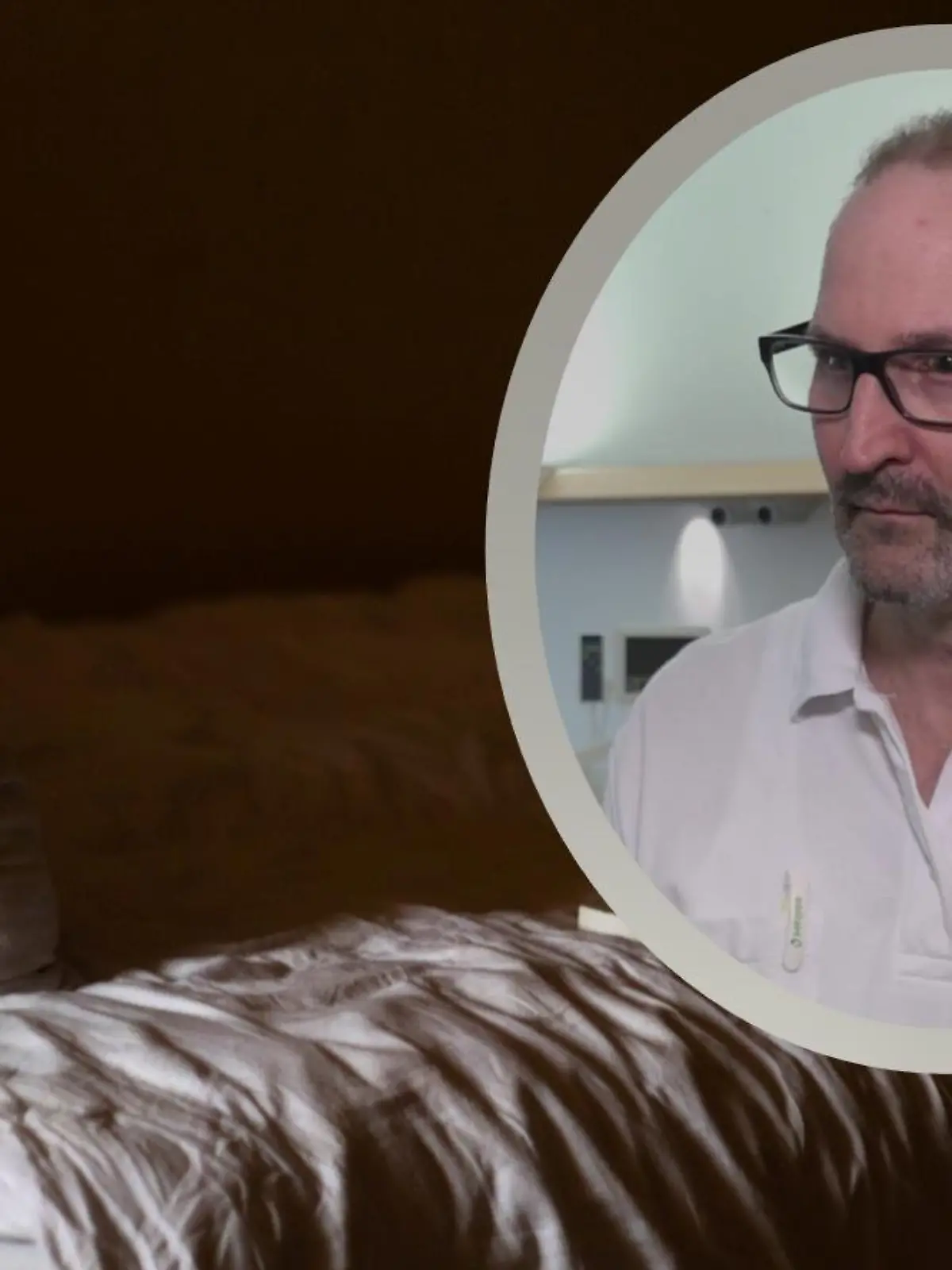 Experte Markus Specht und ein Schlafzimmer