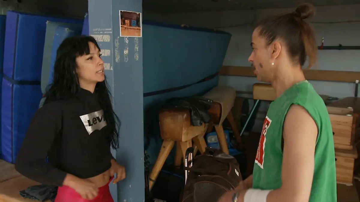 Gisele Oppermann muss sich bei den "Skate Fever"-Proben so einiges anhören.