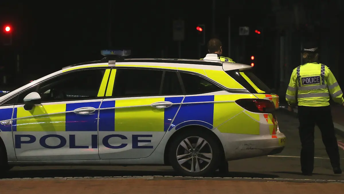 LONDON, UNITED KINGDOM - JUNE 21: A police cordon near the scene where three people have died and three more have been seriously injured following stabbings in Forbury Gardens, Reading, United Kingdom on June 21, 2020. Isabel Infantes / Anadolu Agency