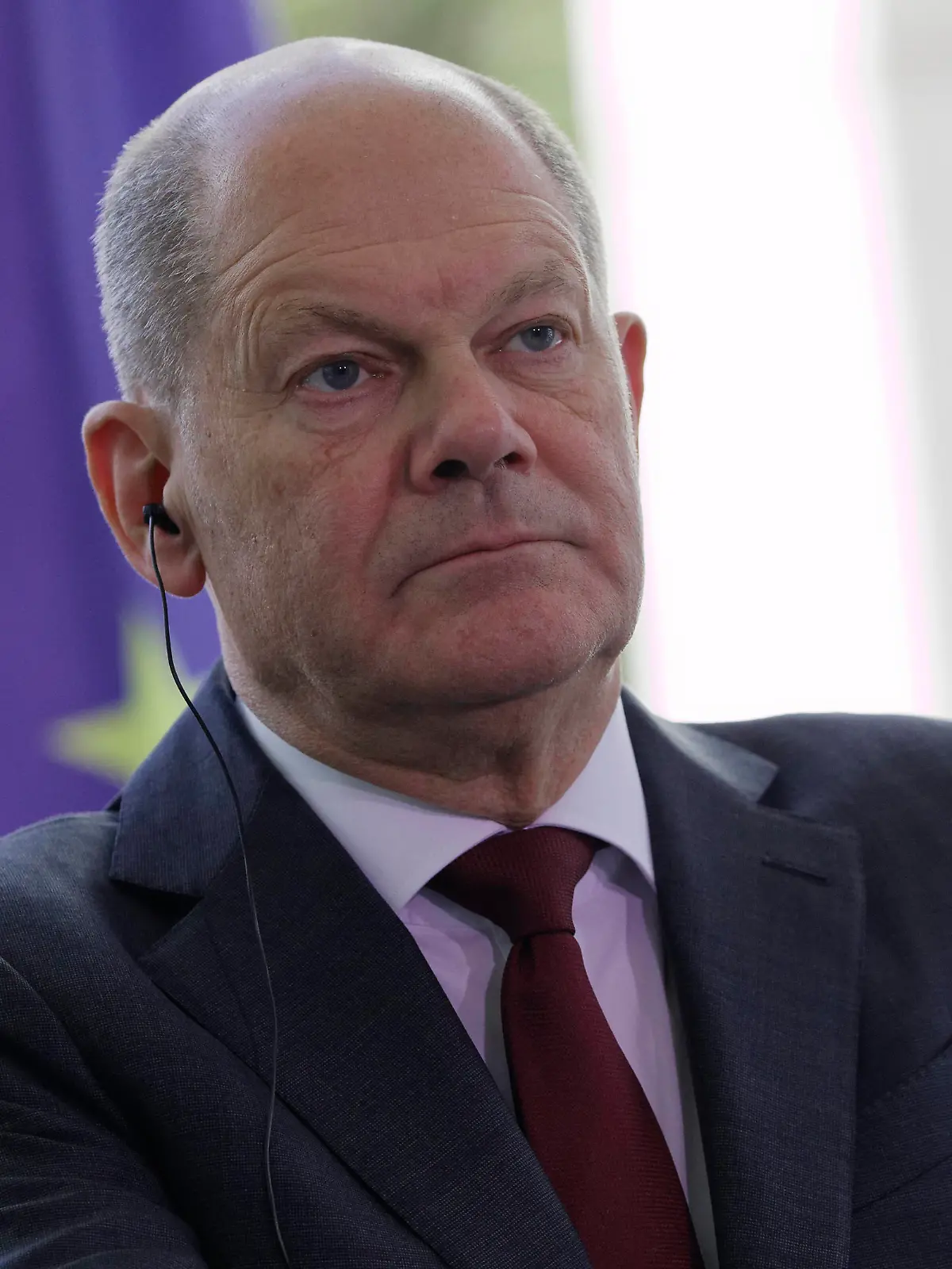  Pressekonferenz Olaf Scholz und Ministerpräsident Niederlande 2022-10-04, Deutschland, Berlin. Gemeinsame Pressekonferen von Bundeskanzler Olaf Scholz SPD und dem Ministerpräsidenten des Königreichs der Niederlande anlässlich der deutsch-niederländischen Regierungskonsultationen in Berlin. *** Press conference Olaf Scholz and Prime Minister Netherlands 2022 10 04, Germany, Berlin Joint press conferences by Chancellor Olaf Scholz SPD and the Prime Minister of the Kingdom of the Netherlands on the occasion of the German-Dutch government consultations in Berlin.