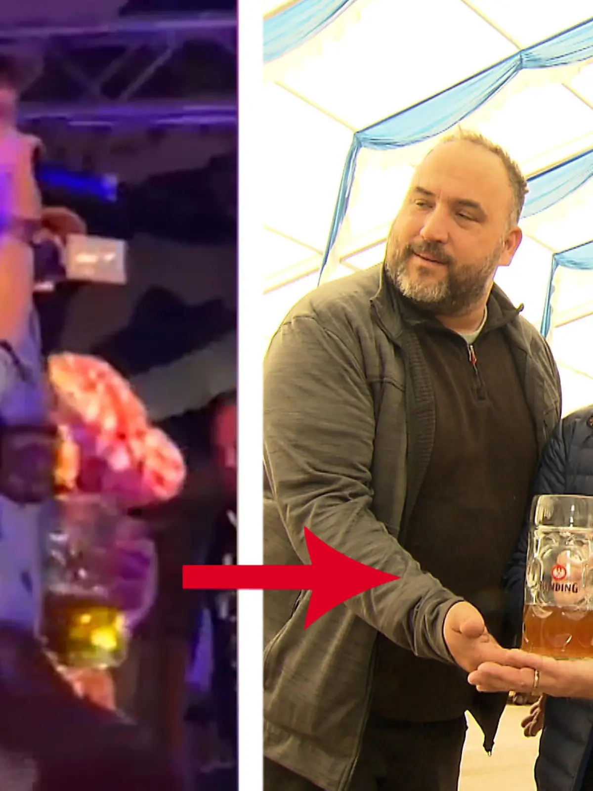 Damit hatte wirklich niemand gerechnet: Während seines Aufenthalts in Frankfurt im September hatte es sich Megastar Ed Sheeran nicht nehmen lassen und überraschte die Menschen auf dem Oktoberfest mit einem ungeplanten Auftritt. Dabei trank er aus einem Krug, den er nicht ganz austrank und zurückließ. Veranstalter Kai Mann hat direkt die Chance gewittert und den Sheeran-Krug nun für einen guten Zweck versteigert. Das restliche Bier gibt es noch obendrauf! Im Video sprechen wir mit dem glücklichen Gewinner der Aktion.