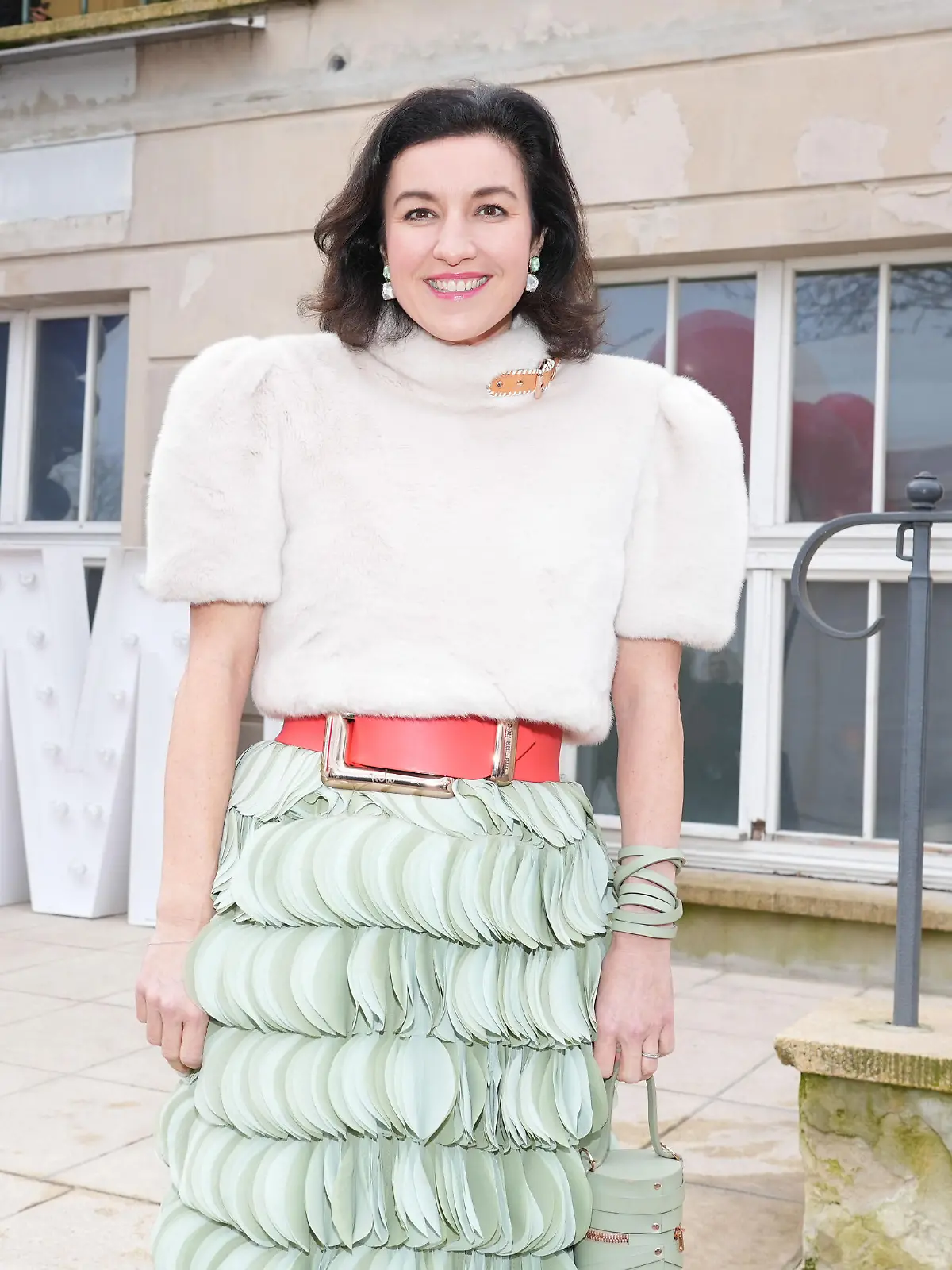Dorothee Baer bei der Fashion Show von Marina Hoermanseder anlaesslich der Berlin Fashion Week am 08.02.2024 im Haus Zenner in Berlin.
