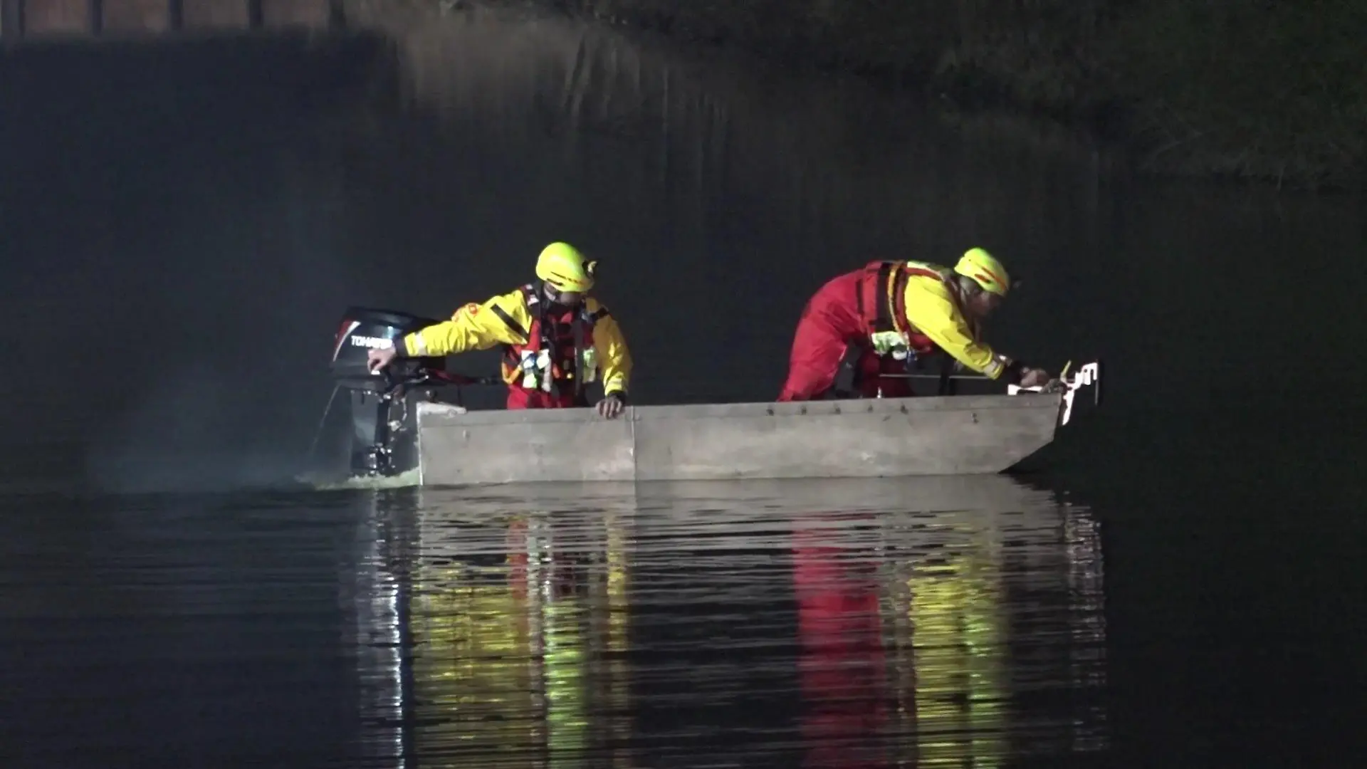 Ermittler sind auf dem Kanal unterwegs, Nordhorn.