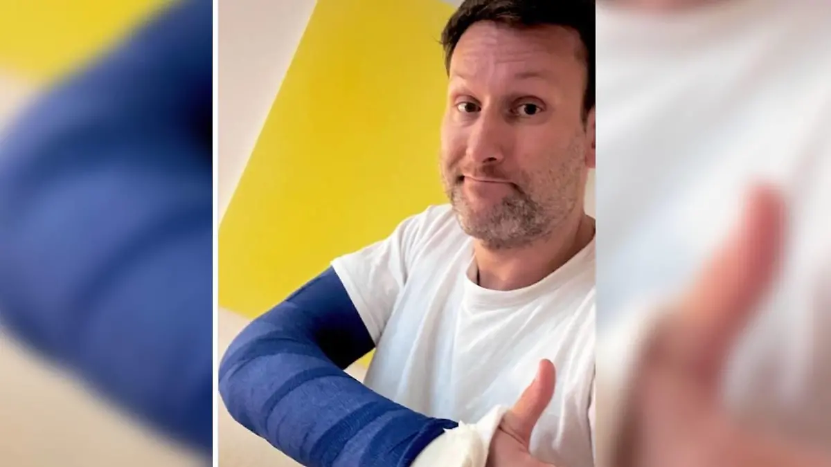 Simon Beeck hat den Arm in Gips - Verdacht auf Blutvergiftung!