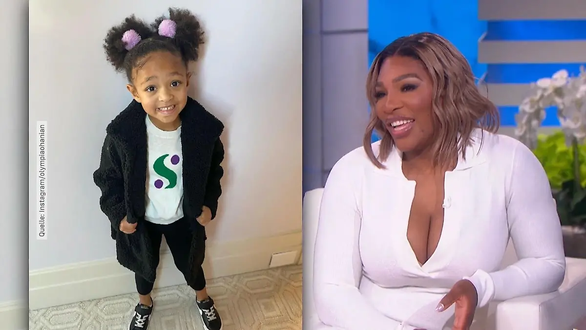 Serena Williams' Tochter der nächste Tennis-Superstar? Ganz die Mama