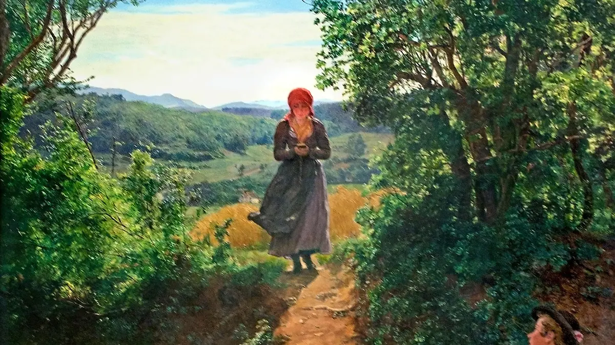 DKMXKJ The Expected One 1860 Ferdinand Georg Waldmuller 1793-1865 German Germany
