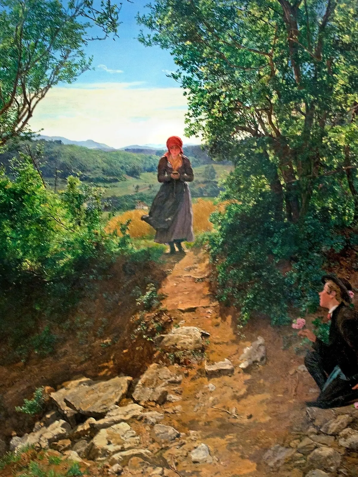 DKMXKJ The Expected One 1860 Ferdinand Georg Waldmuller 1793-1865  German Germany