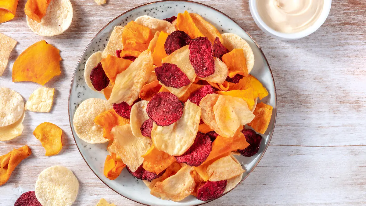 Selbstgemachte Gemüsechips