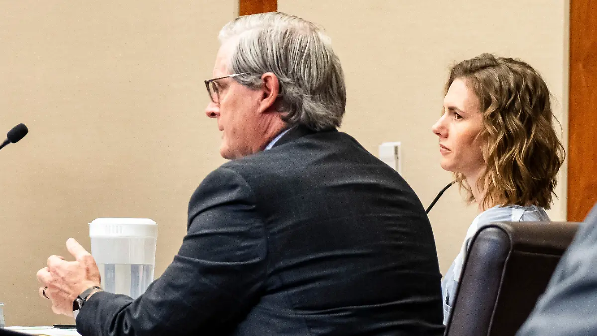 Defendant Ruby Franke looks on during court Tuesday, Feb. 20, 2024, in St. George, Utah. Franke, a Utah mother of six who gave parenting advice to millions via a once-popular a YouTube channel, shared a tearful apology to her children for physically and emotionally abusing them before a judge sentenced her to serve up to 60 years in prison. (Sheldon Demke/St. George News via AP, Pool)